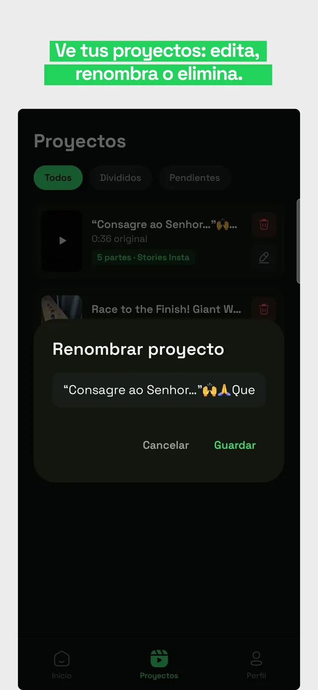 Acesso rápido às últimas divisões
