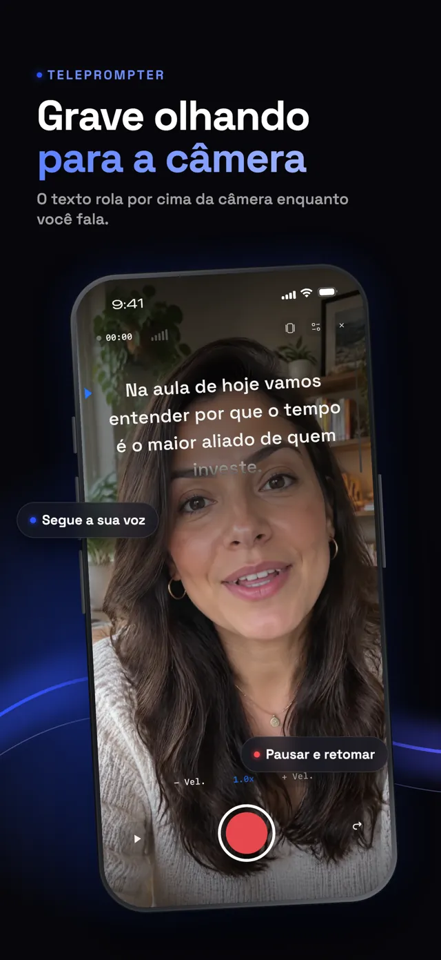 Grave olhando para a câmera